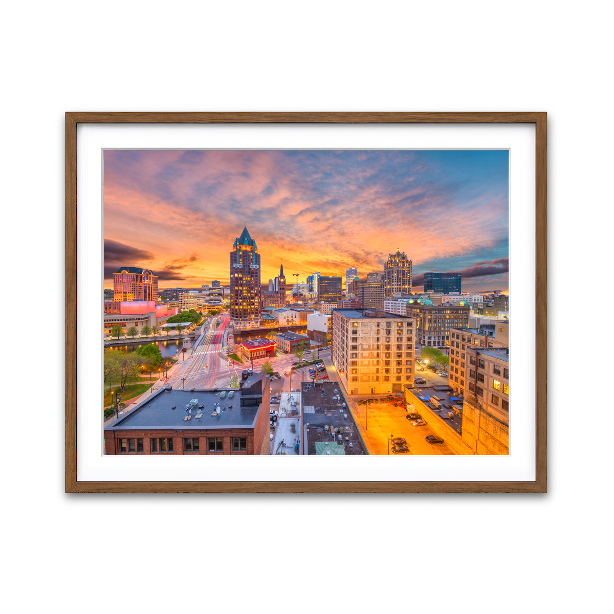 Framed Print 4x3 Walnut