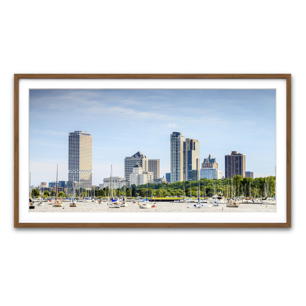 Framed Print 2x1 Walnut