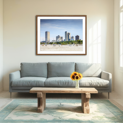 AUTO-MOCKUP ROOM | Milwaukee Skyline Day Wall Art