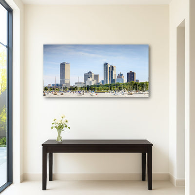 AUTO-MOCKUP ROOM | Milwaukee skyline day