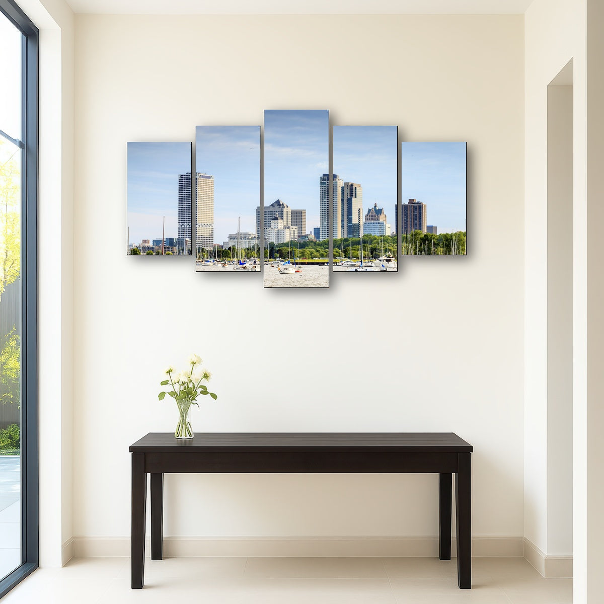 AUTO-MOCKUP ROOM | Milwaukee skyline day