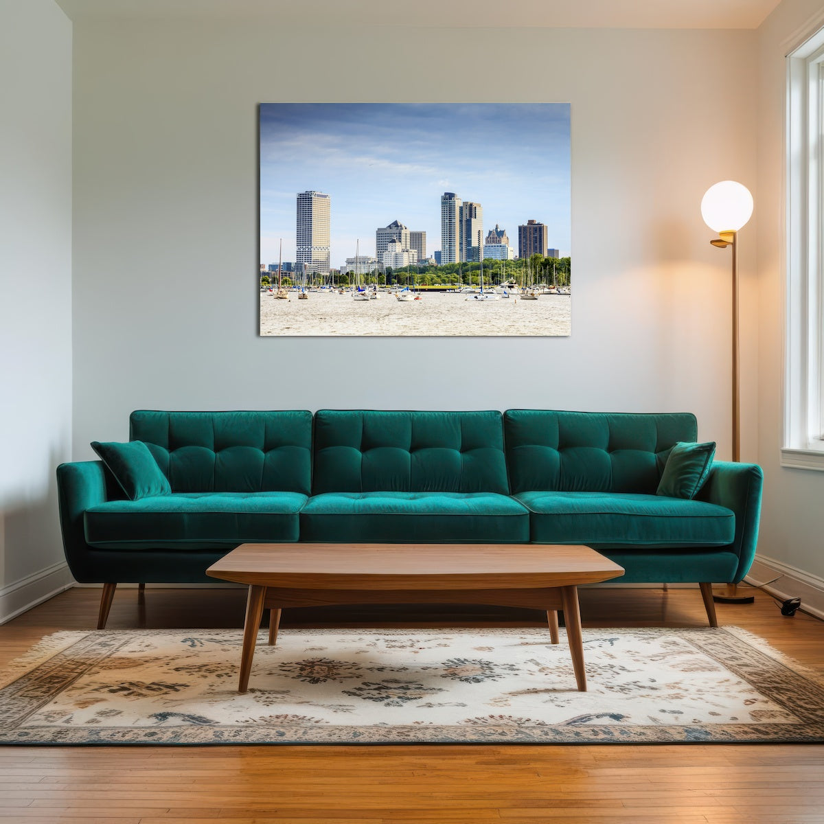 AUTO-MOCKUP ROOM | Milwaukee skyline day