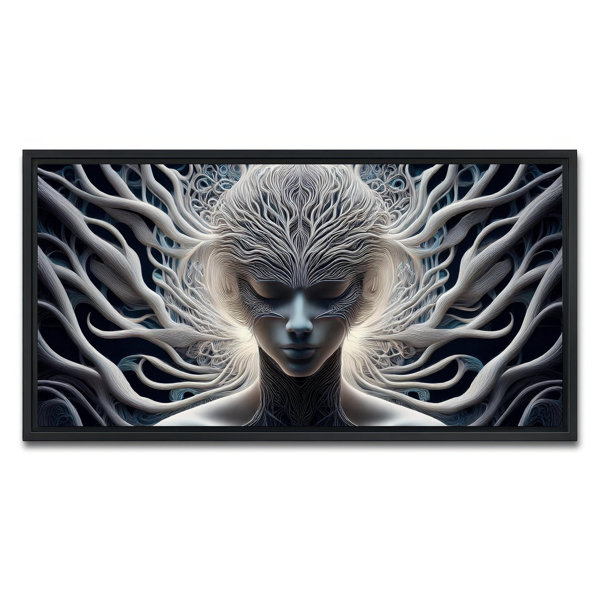 AUTO-MOCKUP WHITE | Mind Control | 1 Piece | Black Framed Canvas | group=2x1