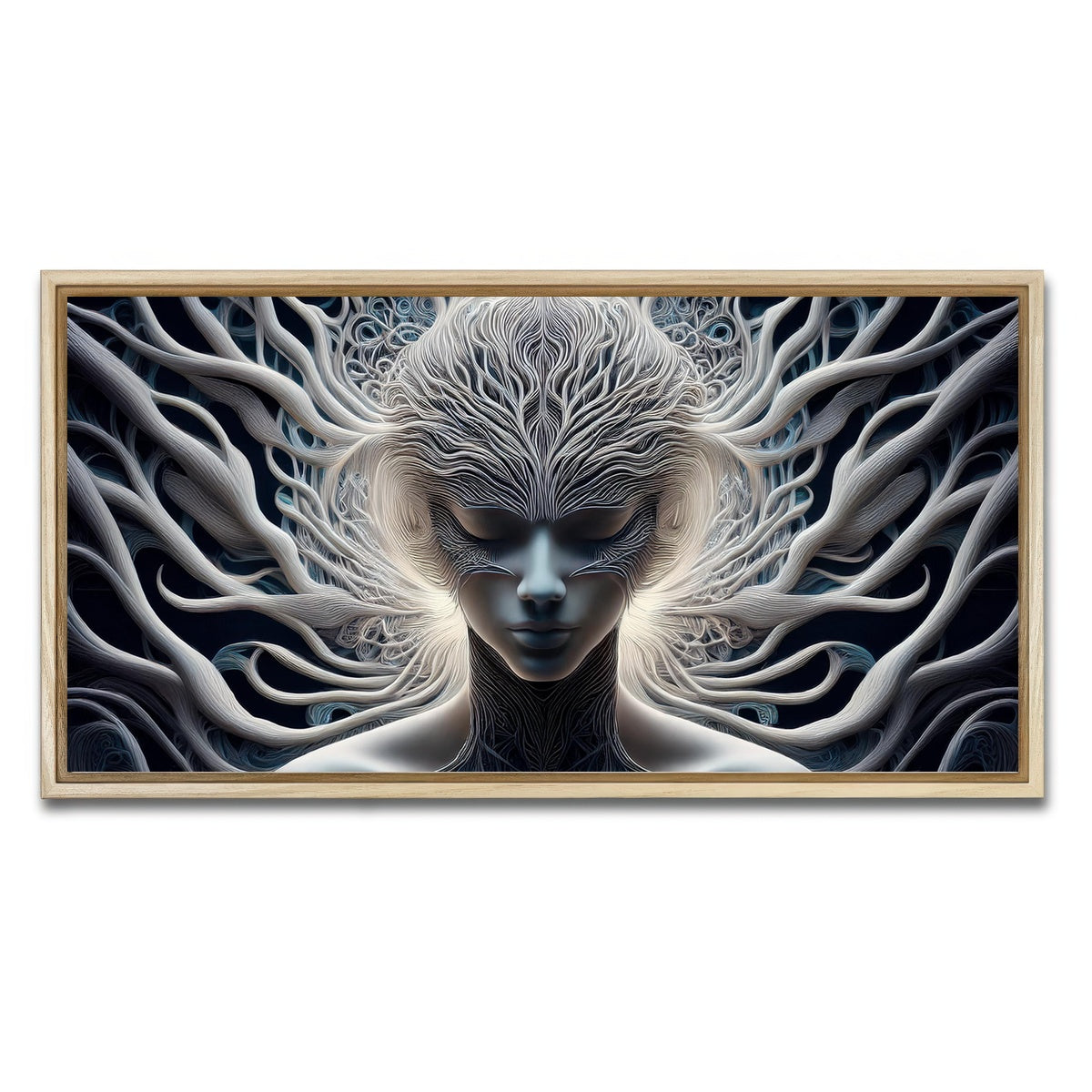 AUTO-MOCKUP WHITE | Mind Control | 1 Piece | Natural Framed Canvas | group=2x1