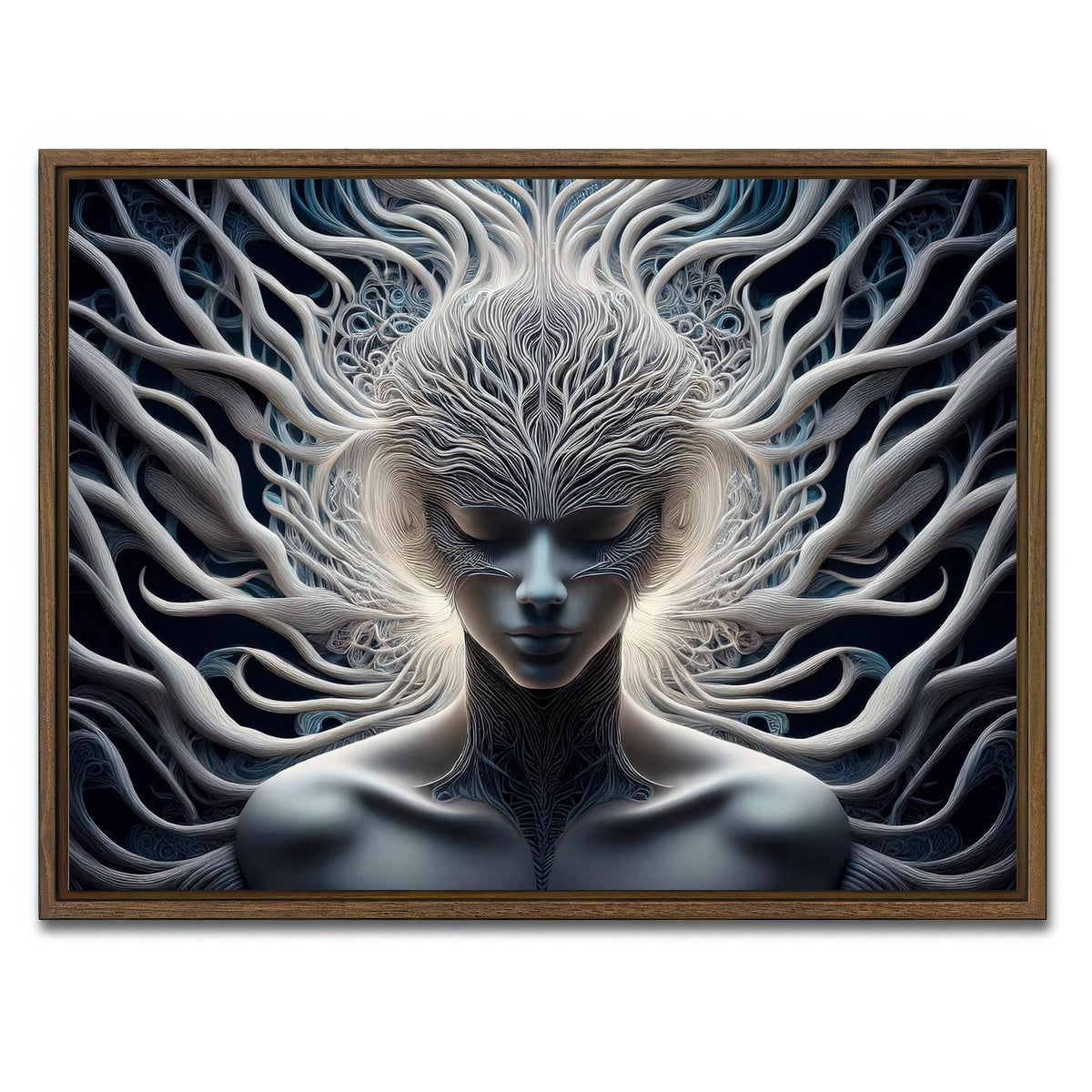 AUTO-MOCKUP WHITE | Mind Control | 1 Piece | Walnut Framed Canvas | group=4x3