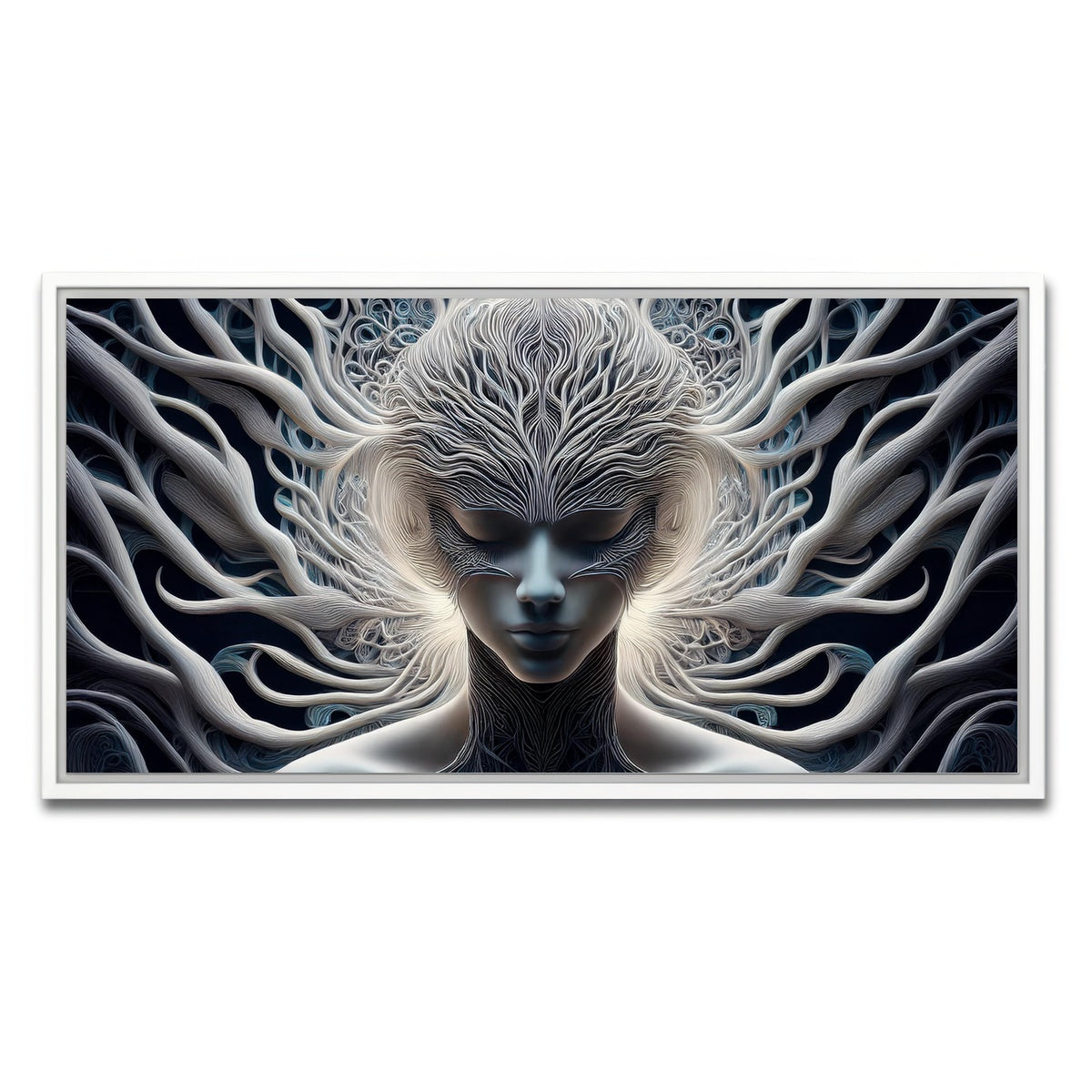 AUTO-MOCKUP WHITE | Mind Control | 1 Piece | White Framed Canvas | group=2x1