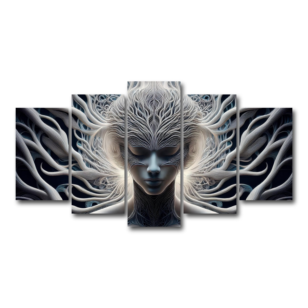 AUTO-MOCKUP WHITE | Mind Control | 5 Piece | Gallery Wrap Canvas | group=5_normal