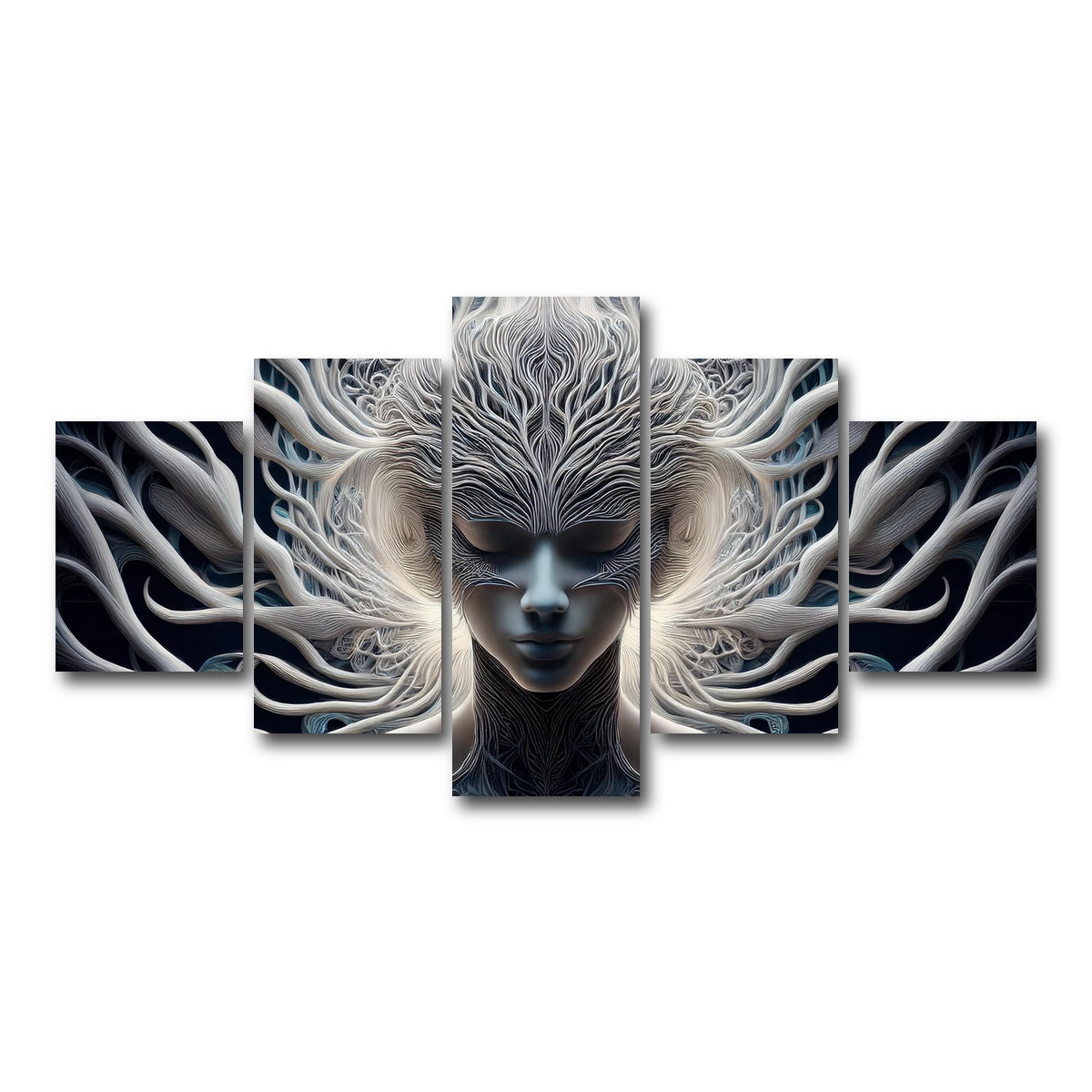 AUTO-MOCKUP WHITE | Mind Control | 5 Piece | Gallery Wrap Canvas | group=5_short