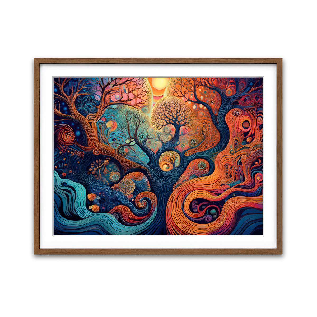 Framed Print 4x3 Walnut