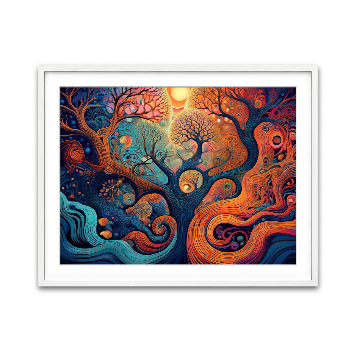 Framed Print 4x3 White