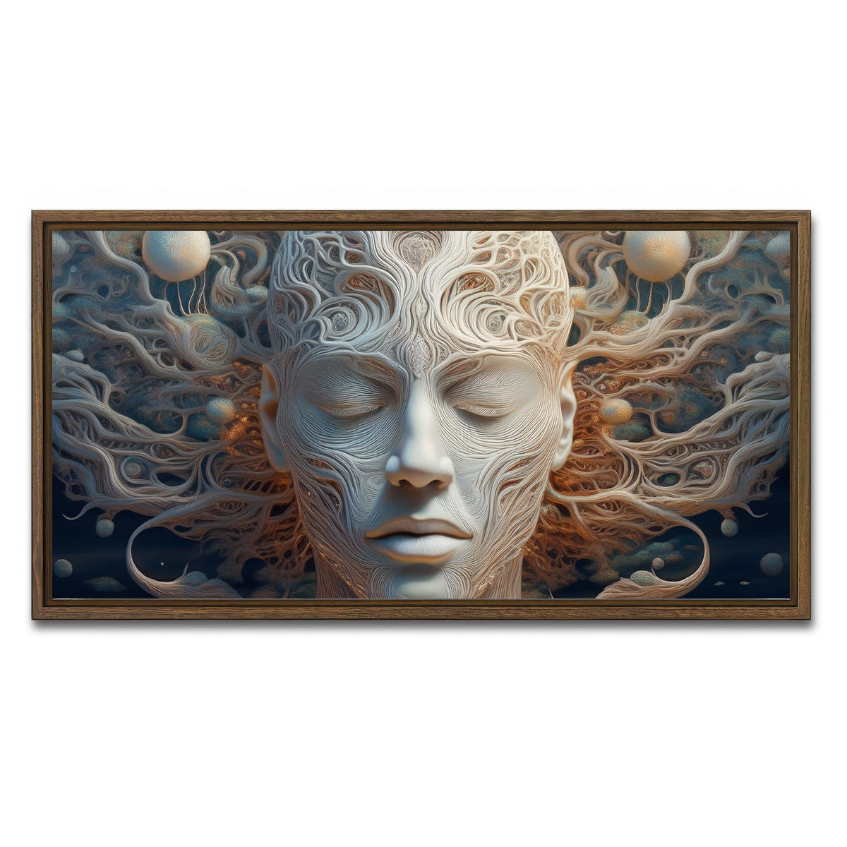 AUTO-MOCKUP WHITE | Mind Power | 1 Piece | Walnut Framed Canvas | group=2x1