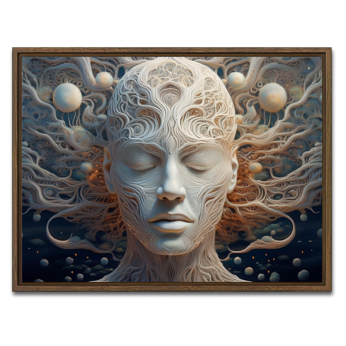 AUTO-MOCKUP WHITE | Mind Power | 1 Piece | Walnut Framed Canvas | group=4x3