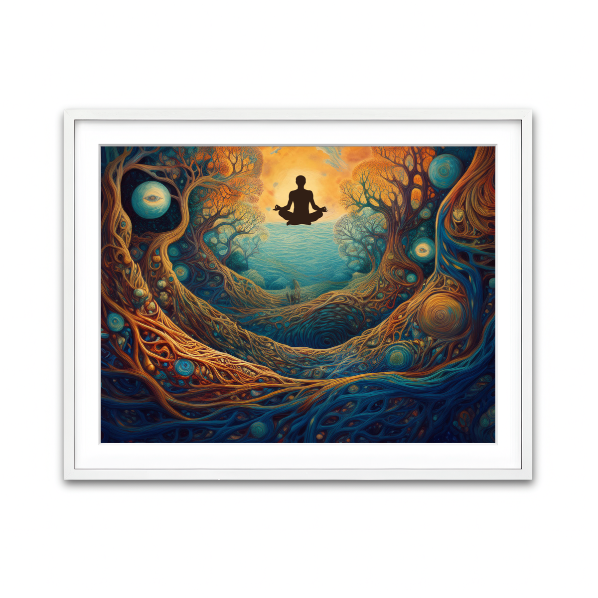 Framed Print 4x3 White