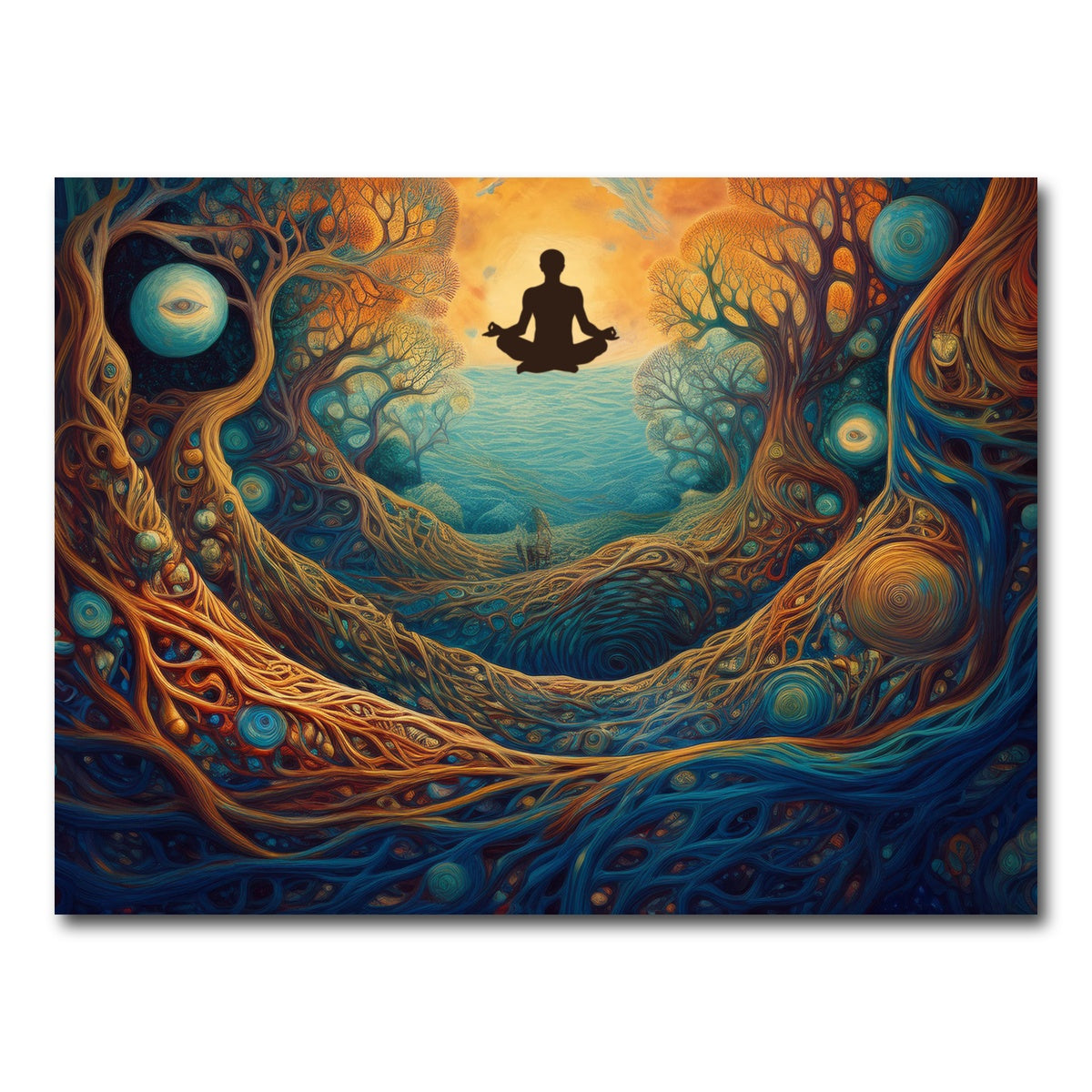 AUTO-MOCKUP WHITE | Mind web | 1 Piece | Gallery Wrap Canvas | group=4x3