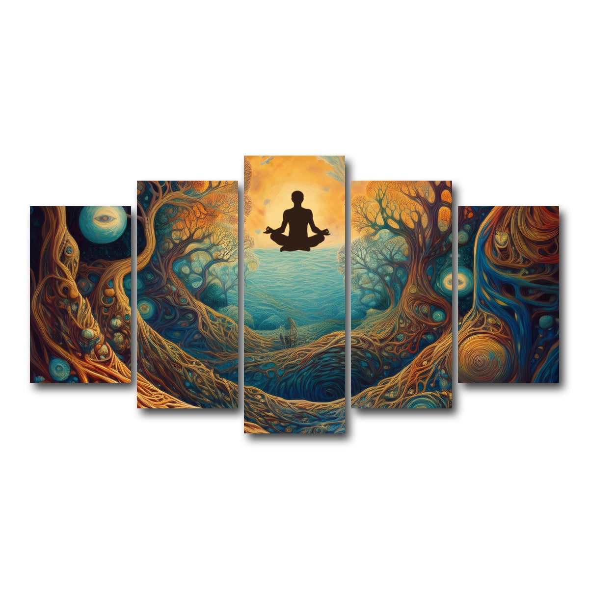 AUTO-MOCKUP WHITE | Mind web | 5 Piece | Gallery Wrap Canvas | group=5_normal