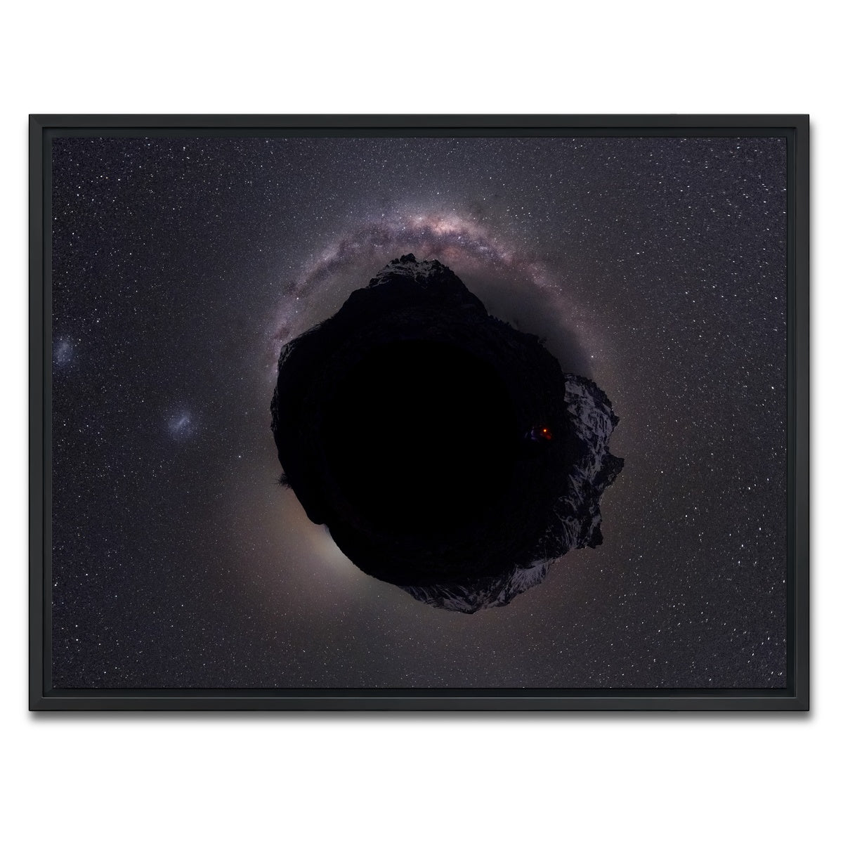 AUTO-MOCKUP WHITE | Mini Astro World | 1 Piece | Black Framed Canvas | group=4x3