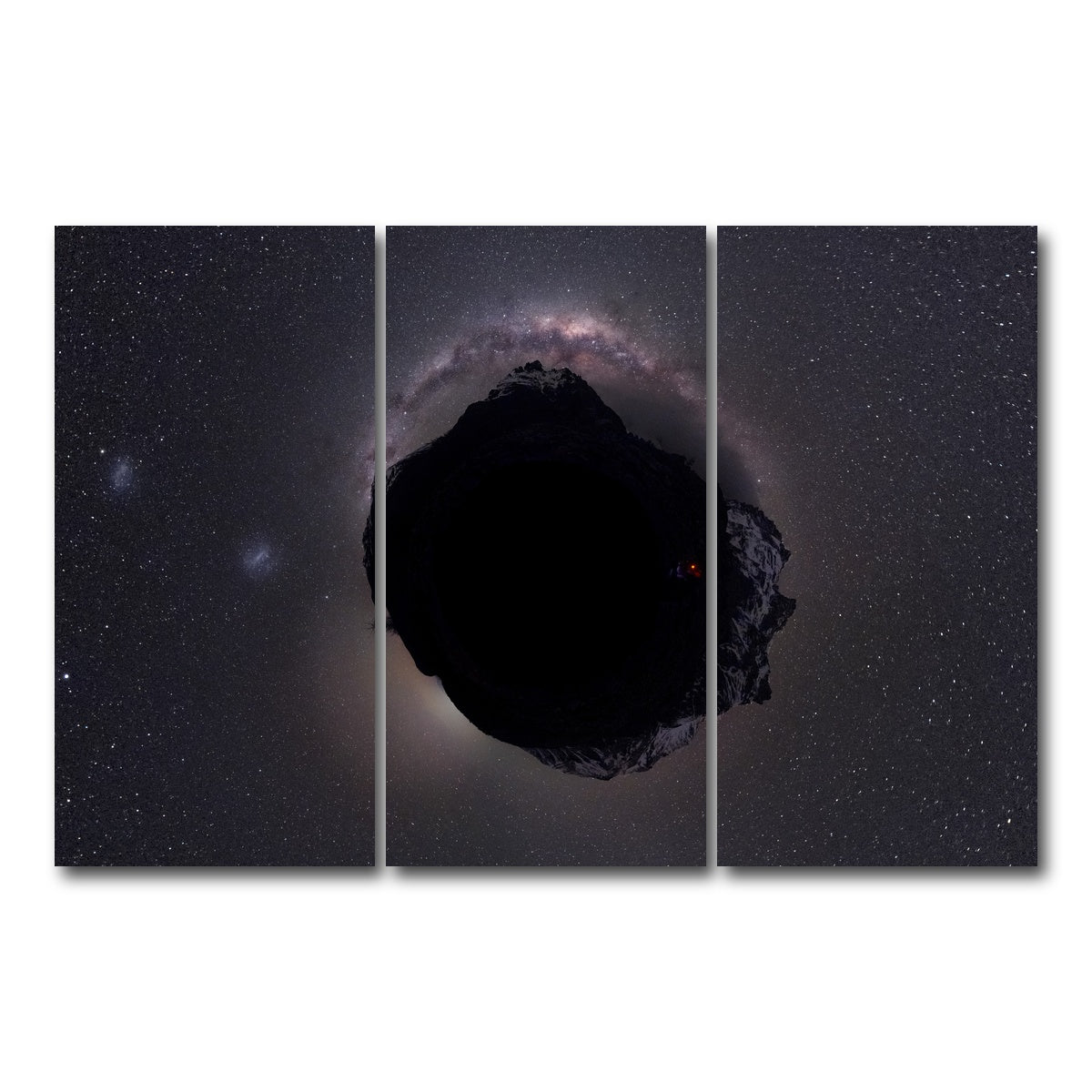 AUTO-MOCKUP WHITE | Mini Astro World | 3 Piece | Gallery Wrap Canvas | group=12x24