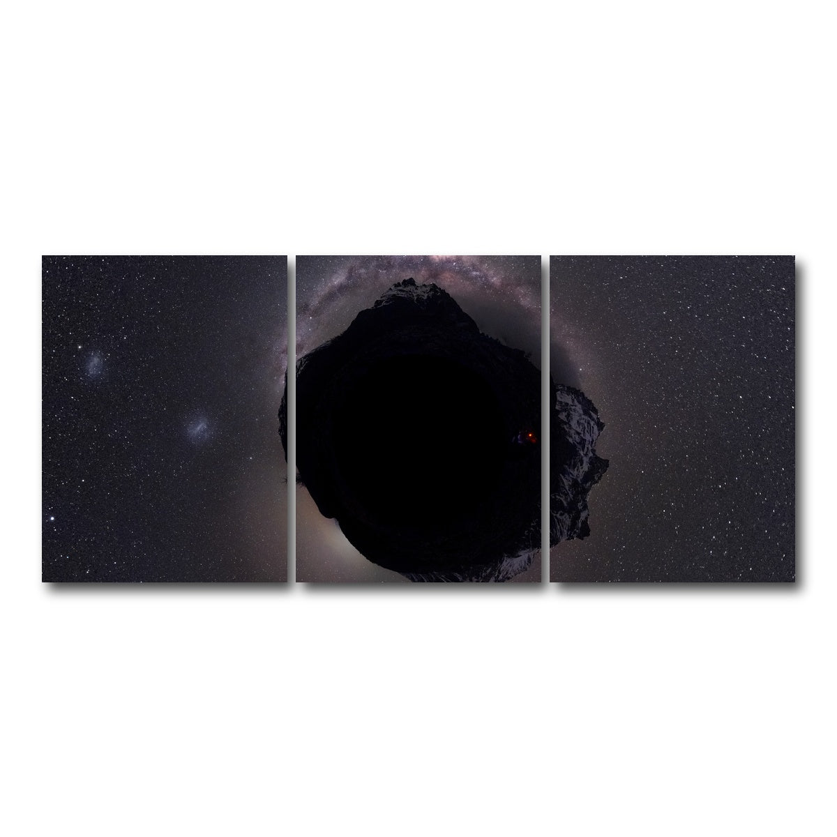 AUTO-MOCKUP WHITE | Mini Astro World | 3 Piece | Gallery Wrap Canvas | group=18x24