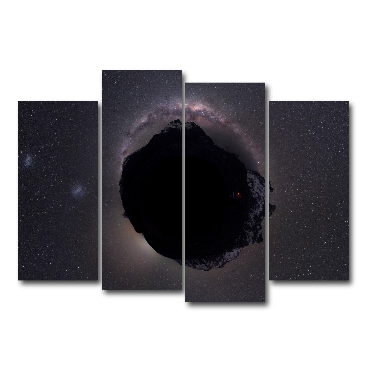 AUTO-MOCKUP WHITE | Mini Astro World | 4 Piece | Gallery Wrap Canvas | group=4_normal