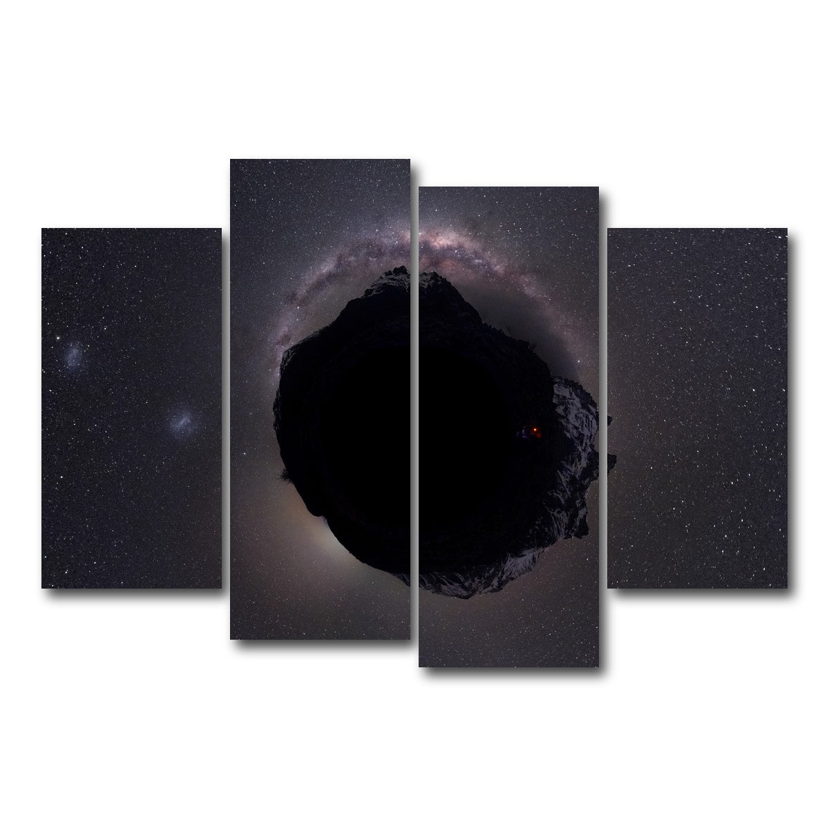 AUTO-MOCKUP WHITE | Mini Astro World | 4 Piece | Gallery Wrap Canvas | group=4_short
