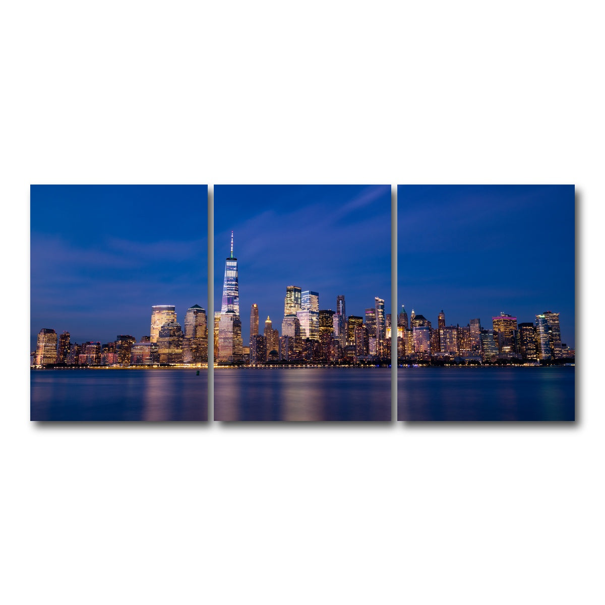 AUTO-MOCKUP WHITE | Minimal Blue | 3 Piece | Gallery Wrap Canvas | group=18x24