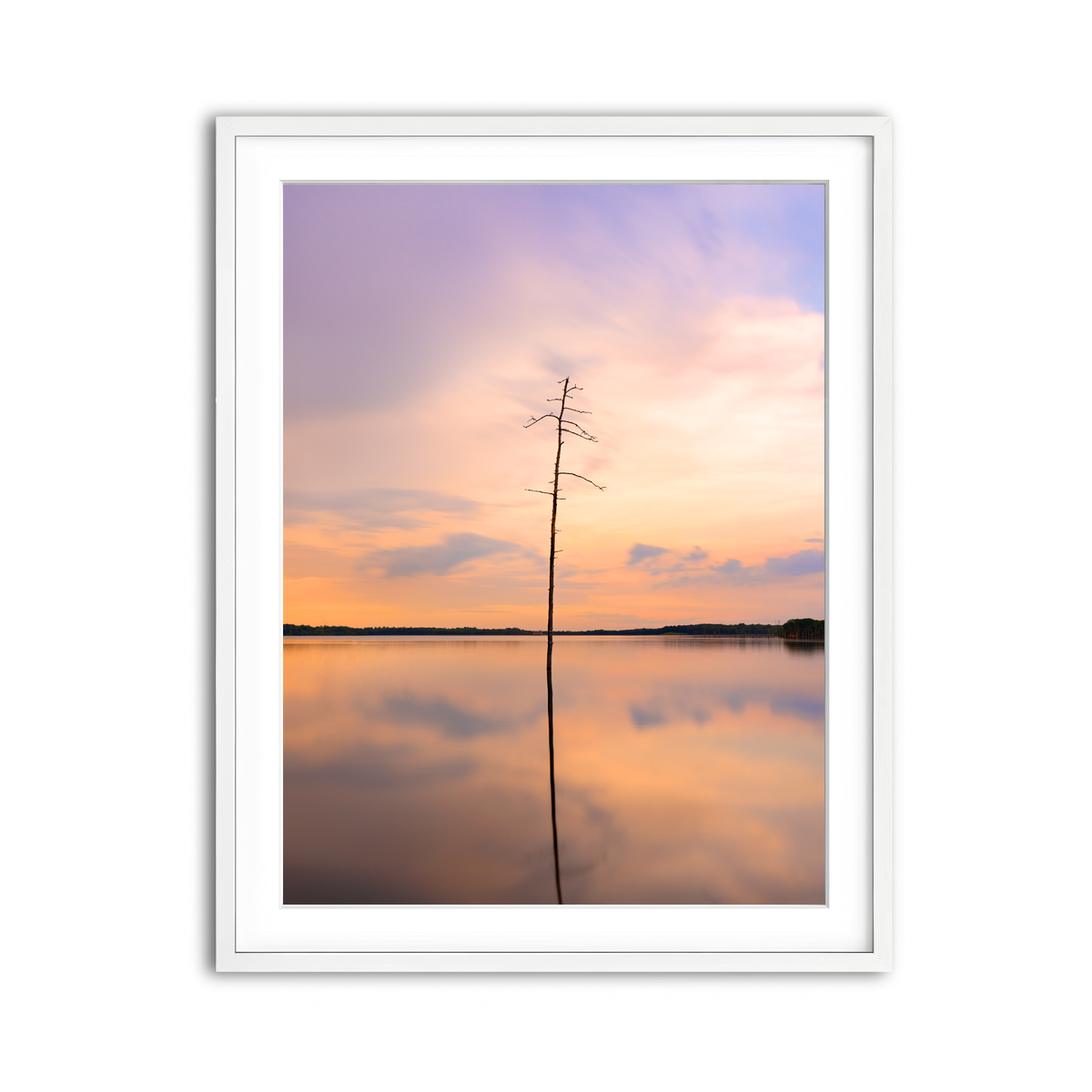 Framed Print 3x4 White