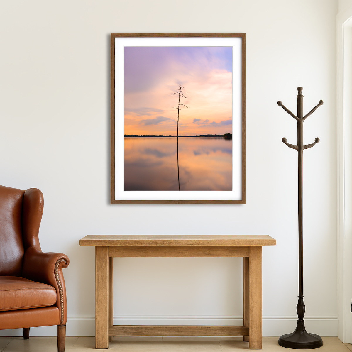 AUTO-MOCKUP ROOM | Minimal Mirror Wall Art