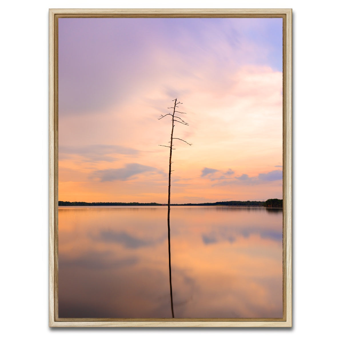 AUTO-MOCKUP WHITE | Minimal Mirror | 1 Piece | Natural Framed Canvas | group=3x4