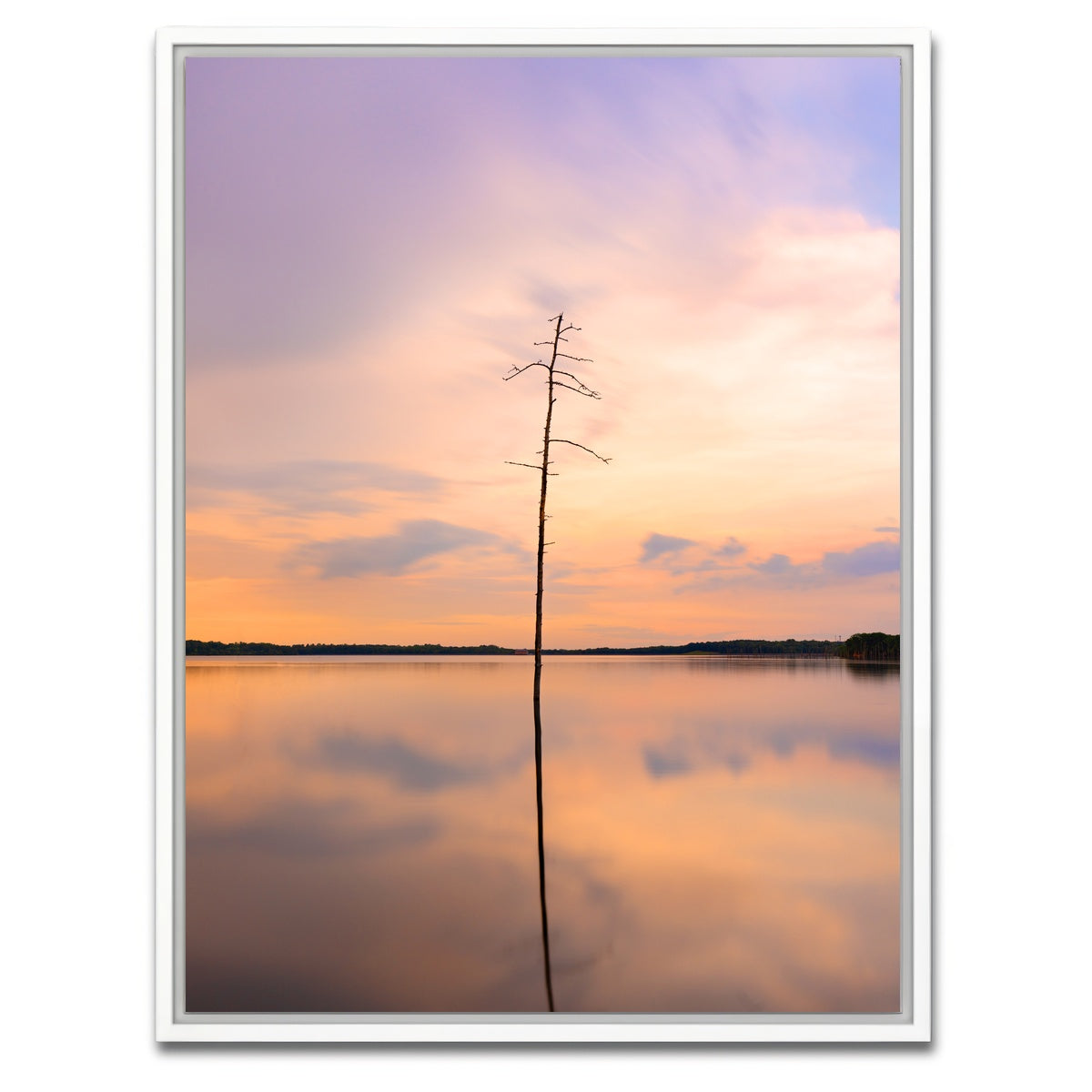 AUTO-MOCKUP WHITE | Minimal Mirror | 1 Piece | White Framed Canvas | group=3x4