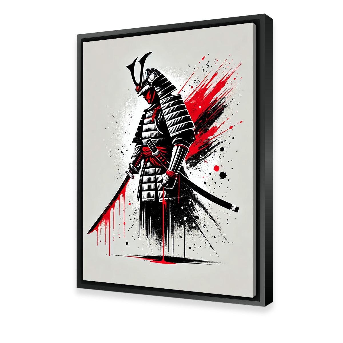 Minimalist Samurai Warrior Wall Art