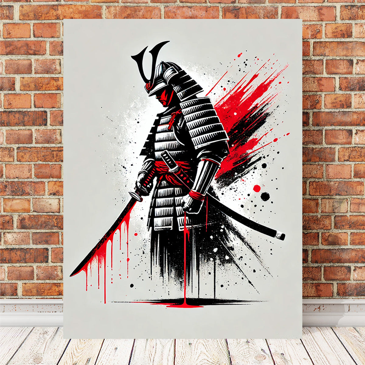 Minimalist Samurai Warrior Wall Art