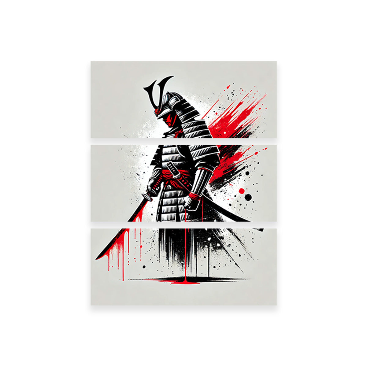 Minimalist Samurai Warrior Wall Art