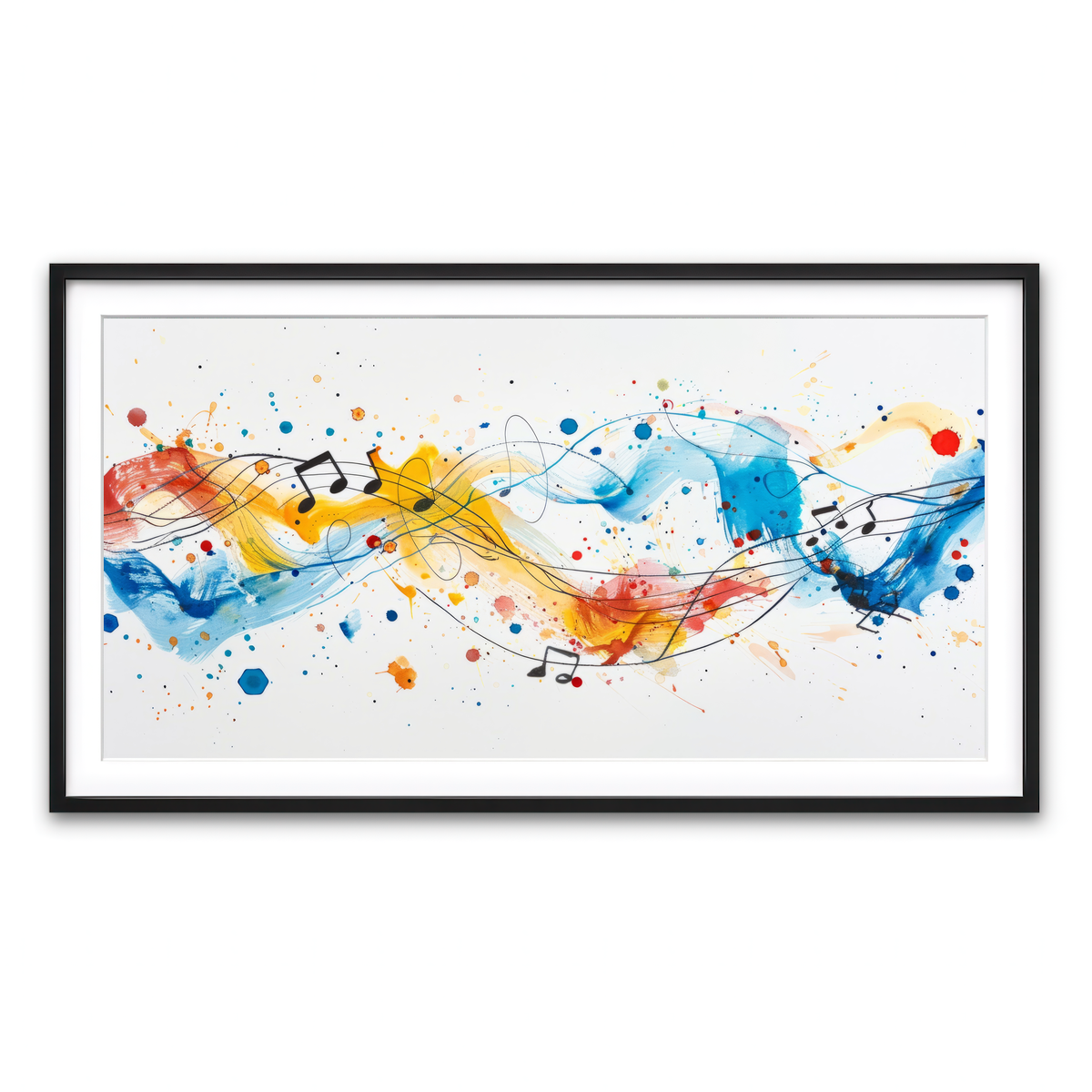 Framed Print 2x1 Black