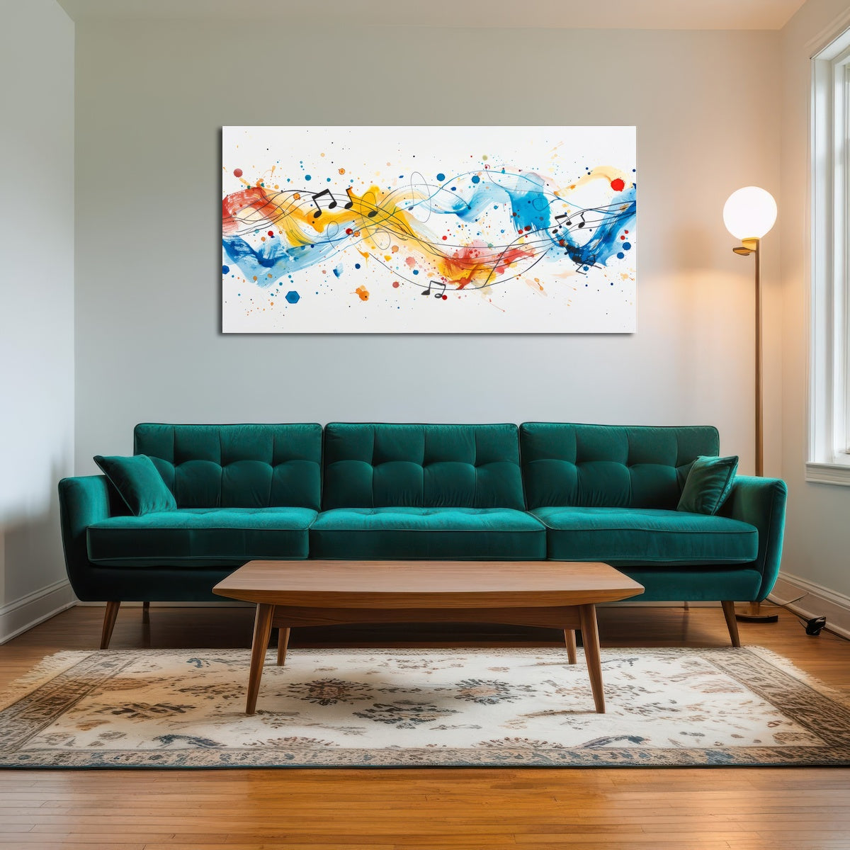 AUTO-MOCKUP ROOM | Minimalist Musical Notes