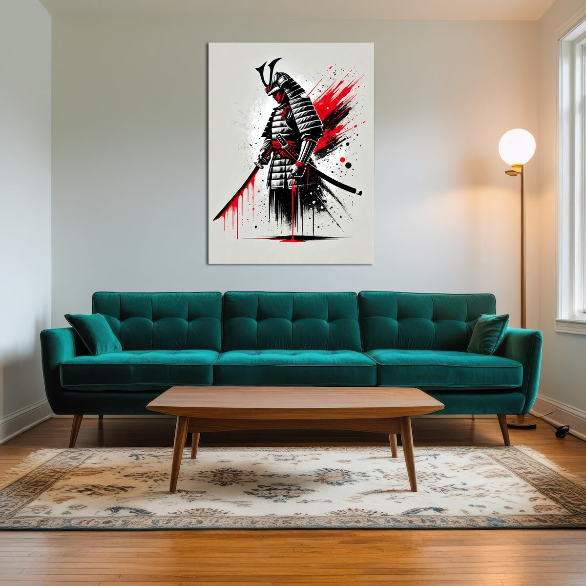 AUTO-MOCKUP ROOM | Minimalist Samurai Warrior