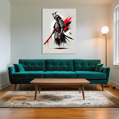 AUTO-MOCKUP ROOM | Minimalist Samurai Warrior