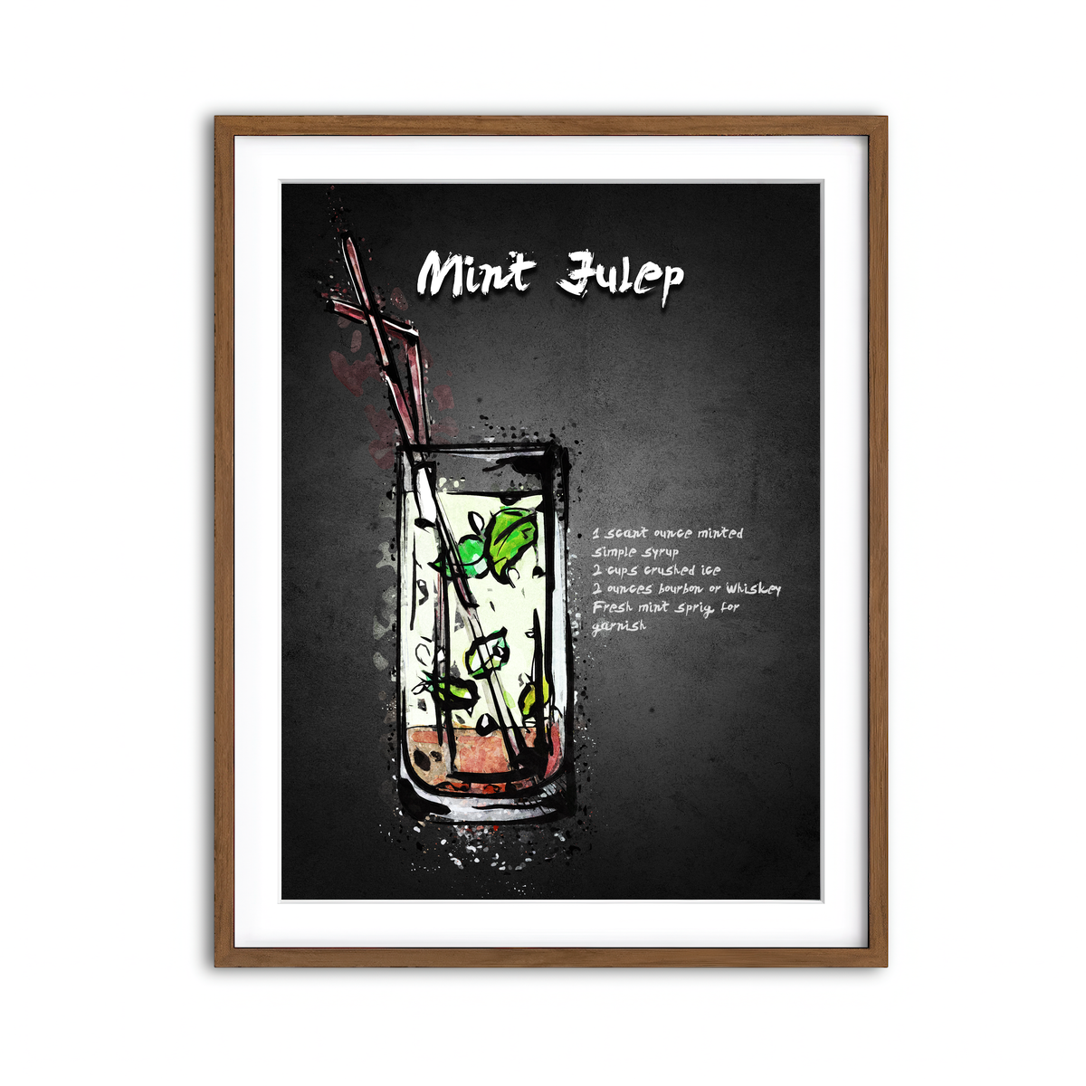 Framed Print 3x4 Walnut