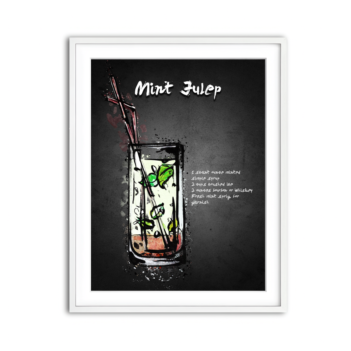 Framed Print 3x4 White