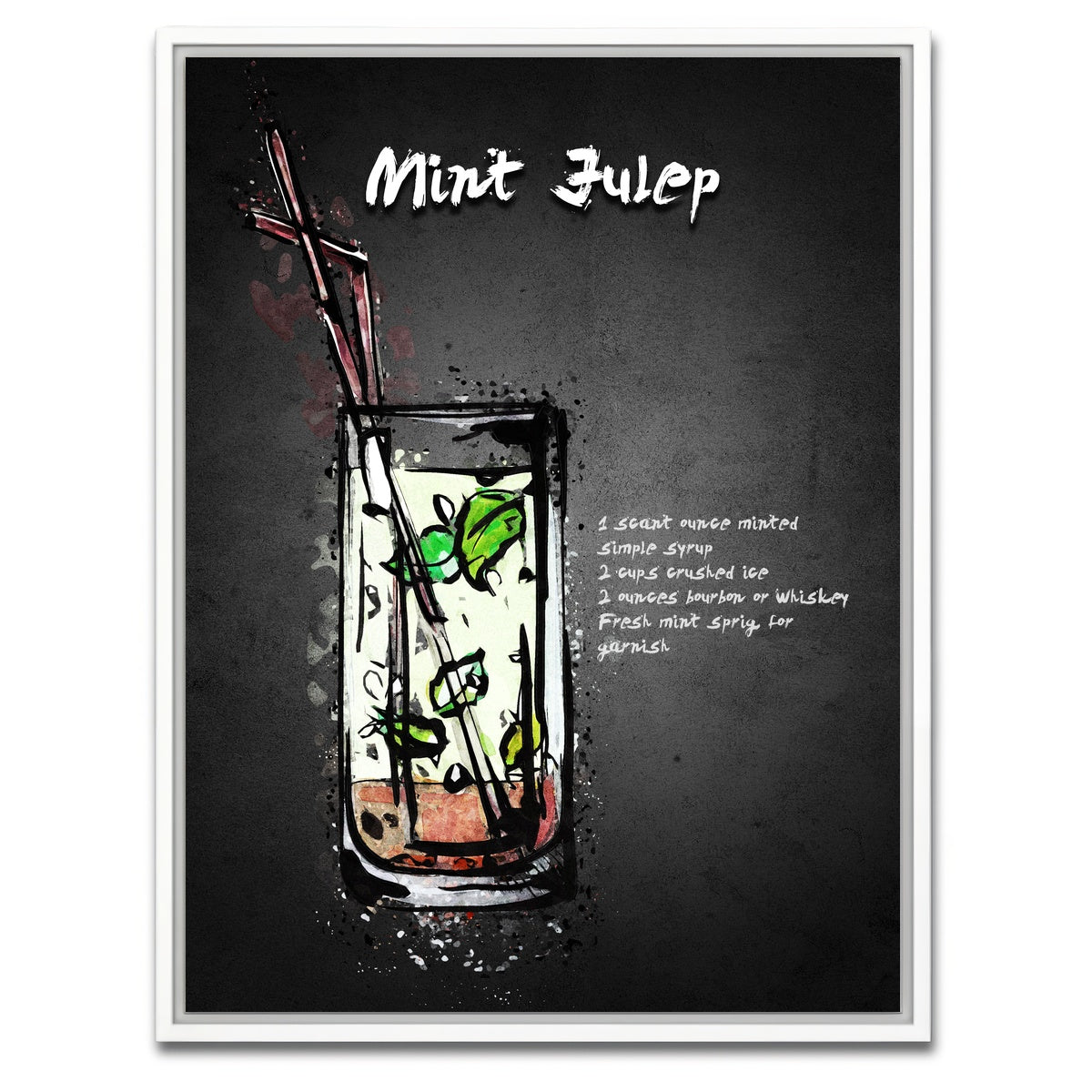 AUTO-MOCKUP WHITE | Mint Julep | 1 Piece | White Framed Canvas | group=3x4