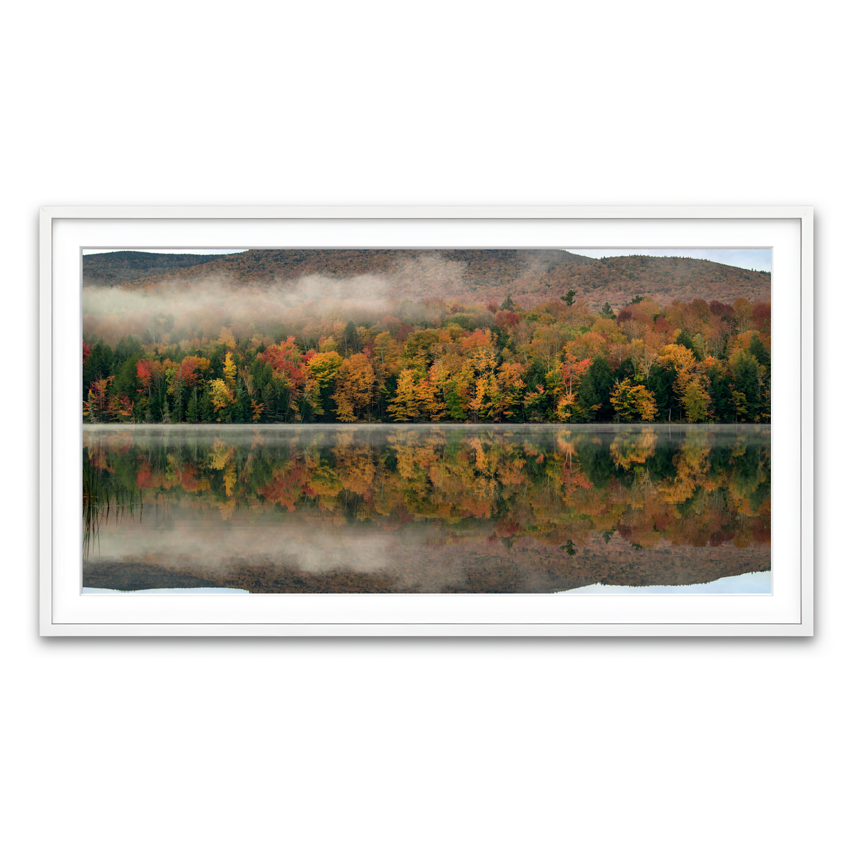 Framed Print 2x1 White