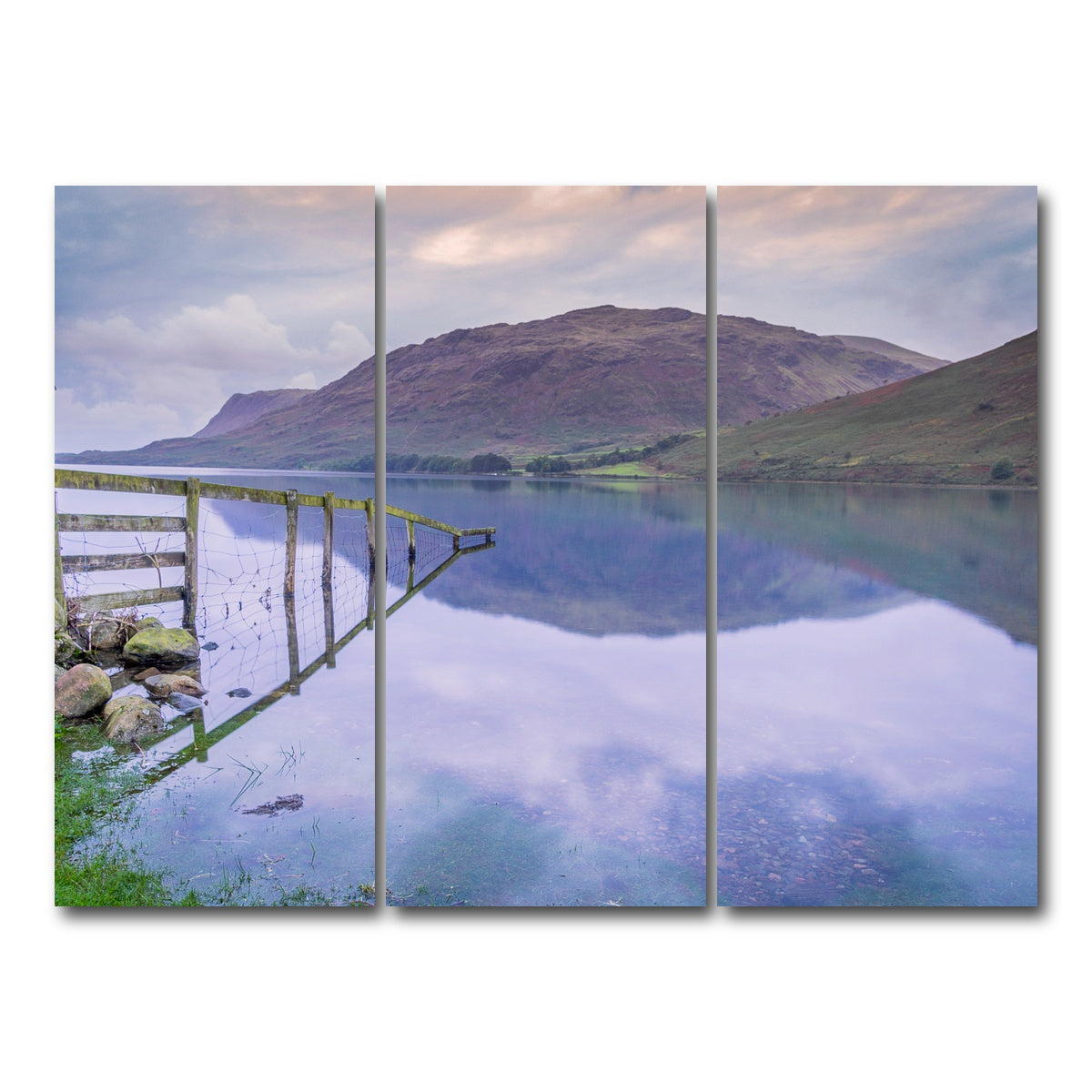 AUTO-MOCKUP WHITE | Mirrored Fence | 3 Piece | Gallery Wrap Canvas | group=8x18