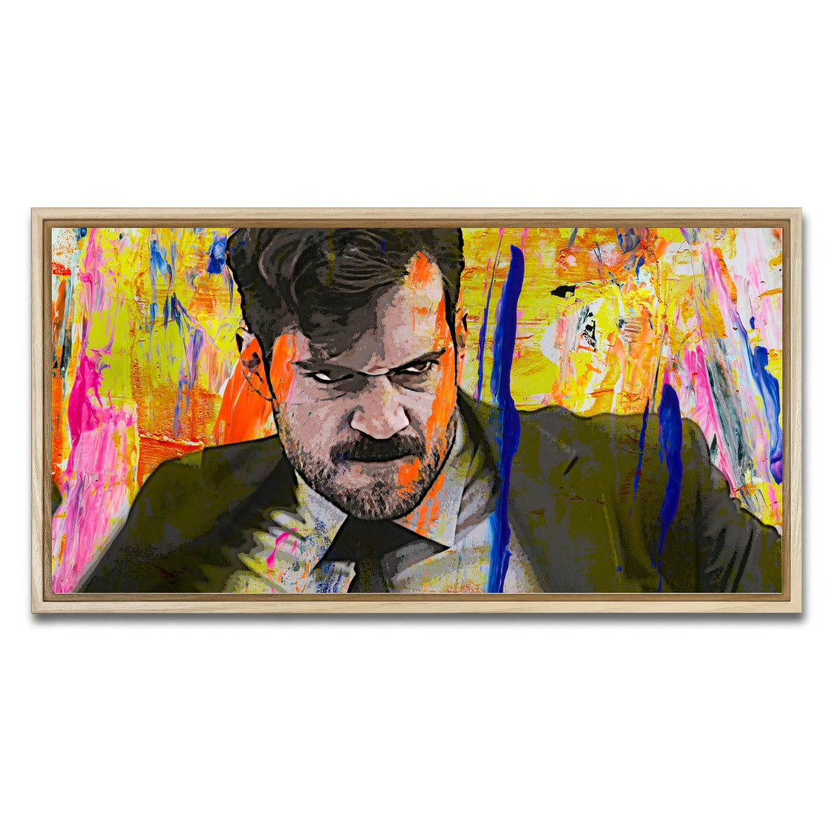 AUTO-MOCKUP WHITE | Mission Impossible Fallout - Cavill | 1 Piece | Natural Framed Canvas | group=2x1