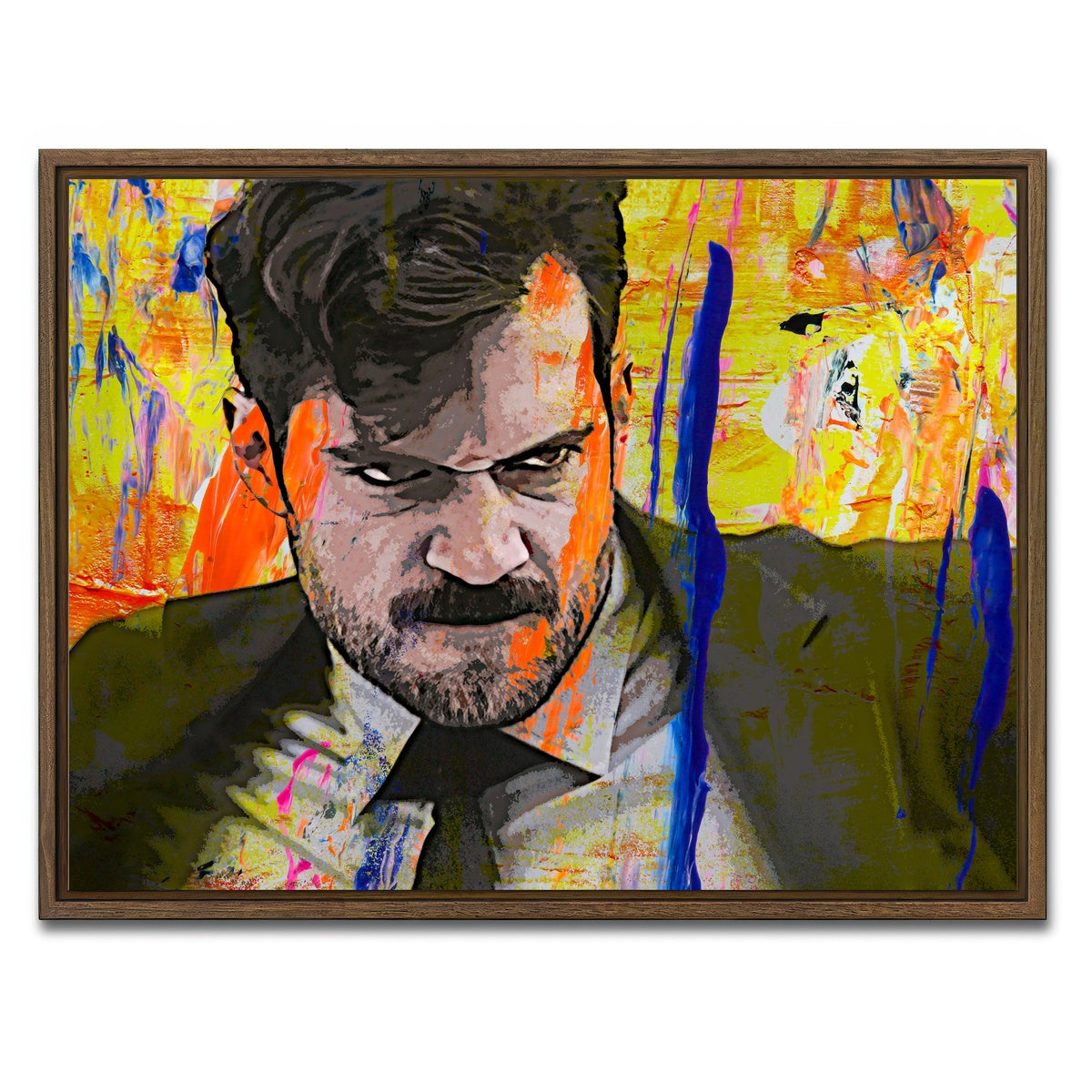 AUTO-MOCKUP WHITE | Mission Impossible Fallout - Cavill | 1 Piece | Walnut Framed Canvas | group=4x3