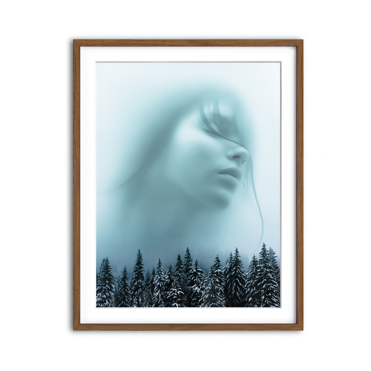 Framed Print 3x4 Walnut