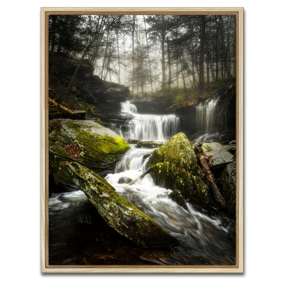 AUTO-MOCKUP WHITE | Misty Cascade | 1 Piece | Natural Framed Canvas | group=3x4