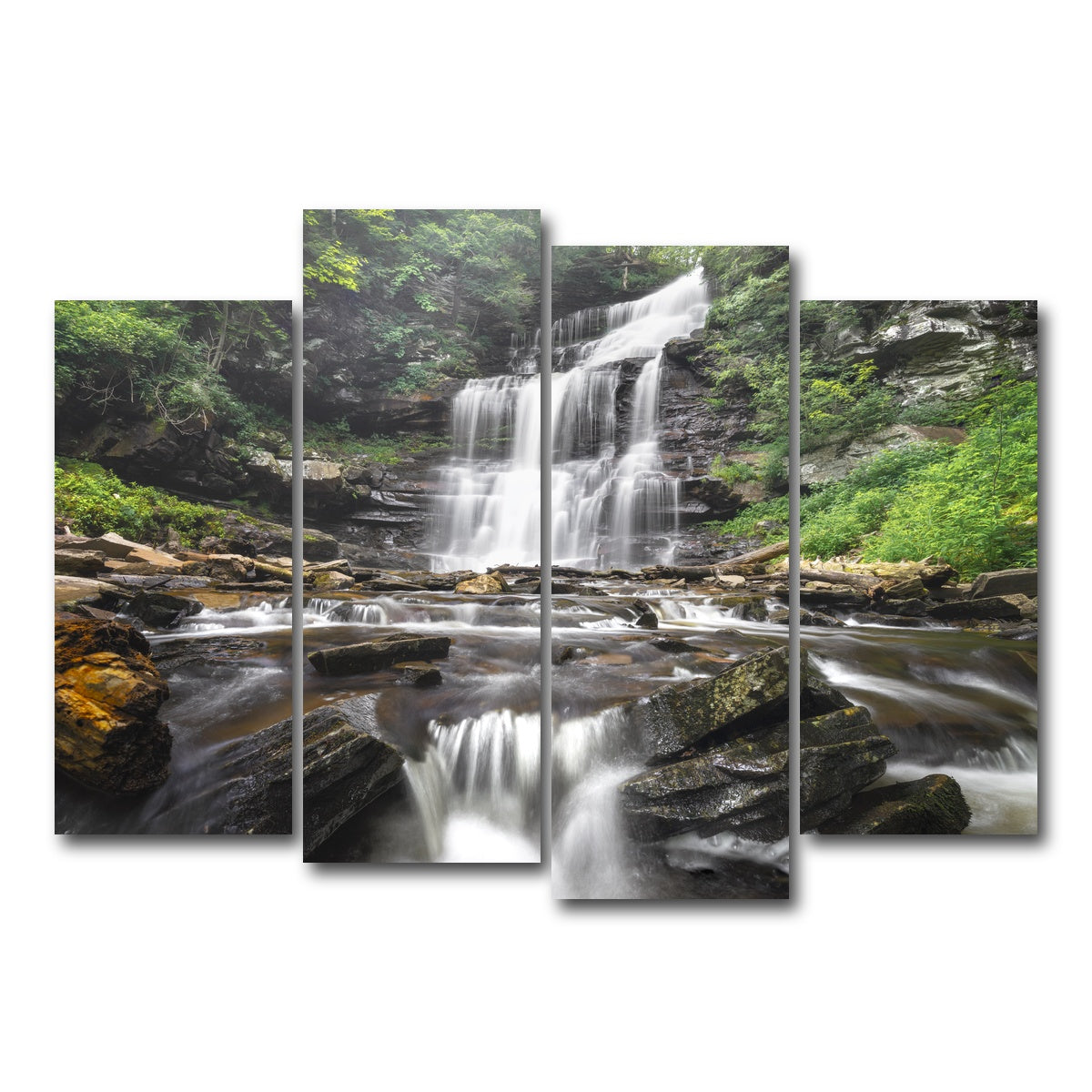 AUTO-MOCKUP WHITE | Misty Monster | 4 Piece | Gallery Wrap Canvas | group=4_normal