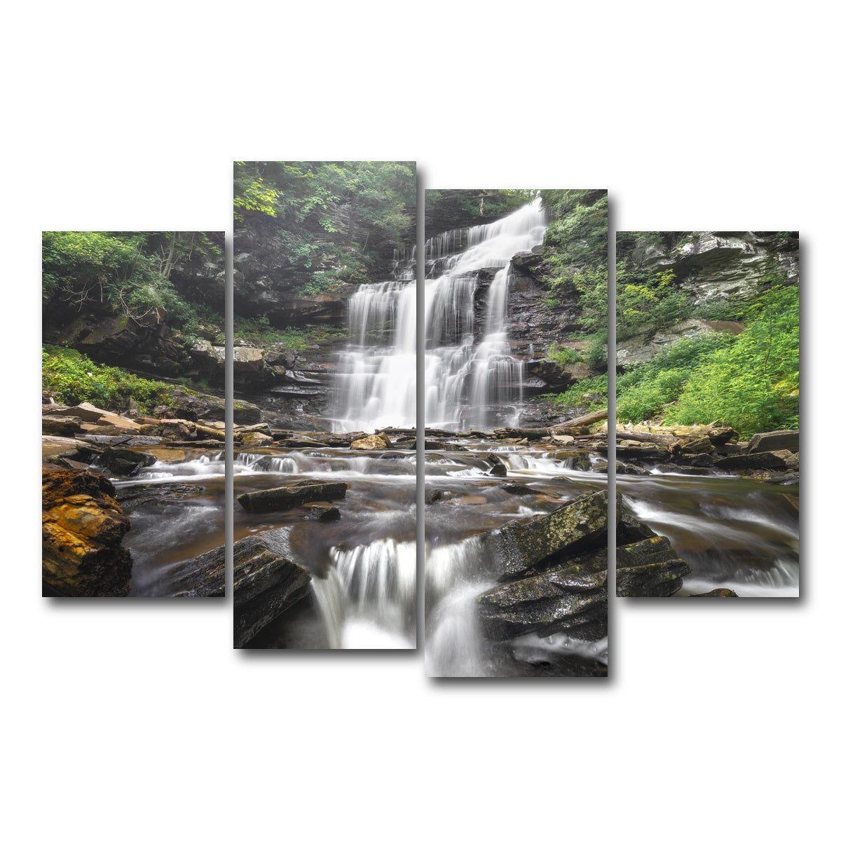 AUTO-MOCKUP WHITE | Misty Monster | 4 Piece | Gallery Wrap Canvas | group=4_short