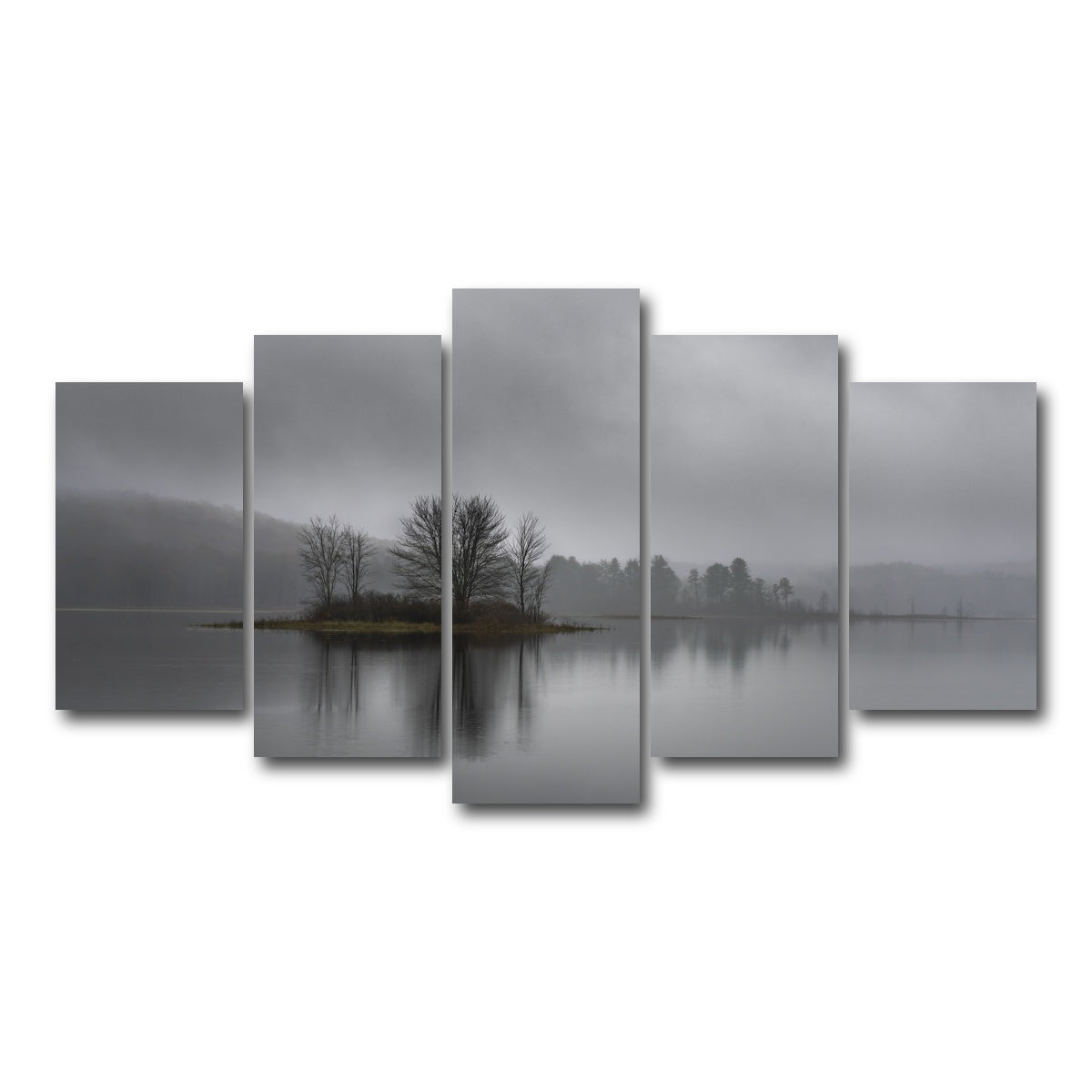 AUTO-MOCKUP WHITE | Misty Mornings | 5 Piece | Gallery Wrap Canvas | group=5_normal
