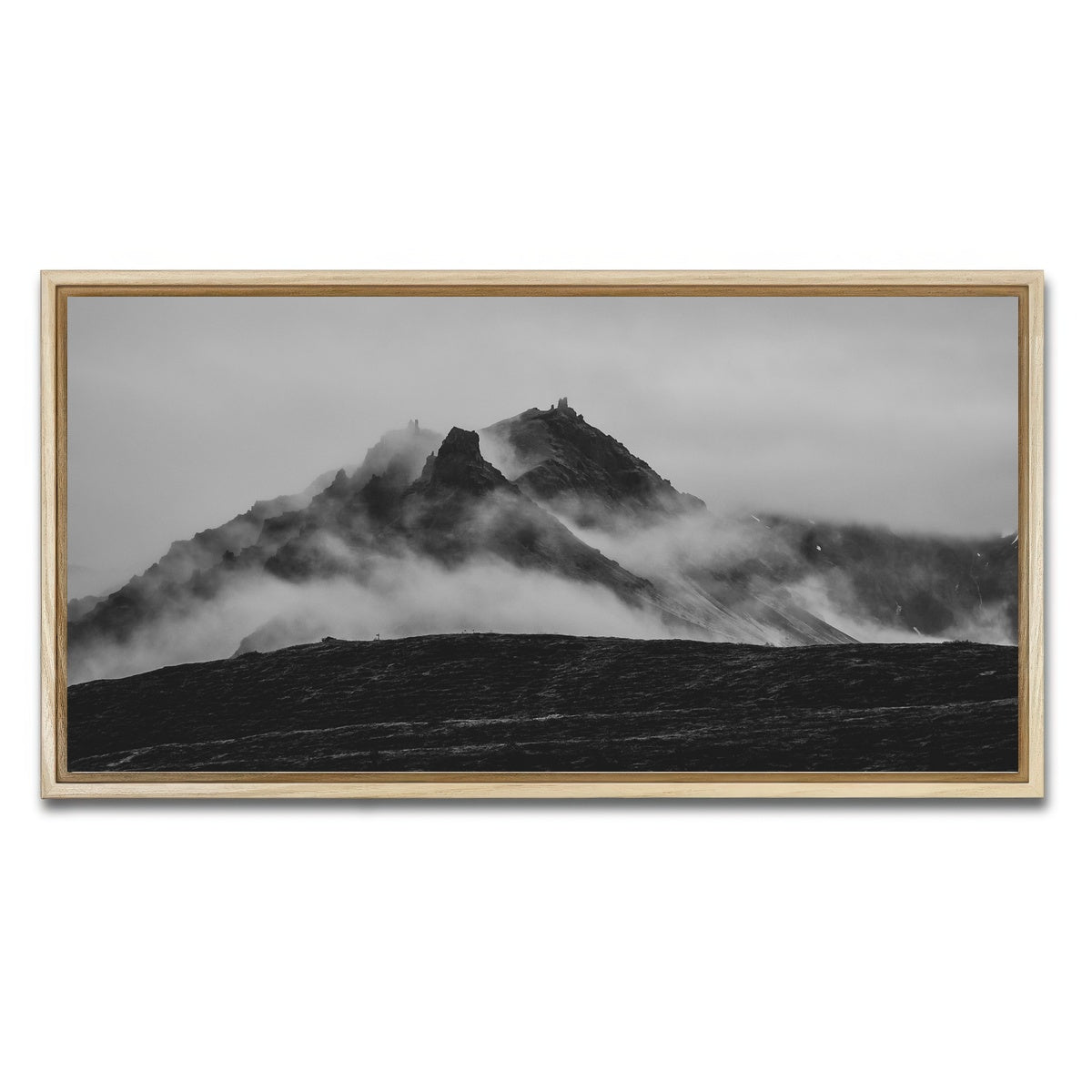 AUTO-MOCKUP WHITE | Misty Peaks | 1 Piece | Natural Framed Canvas | group=2x1