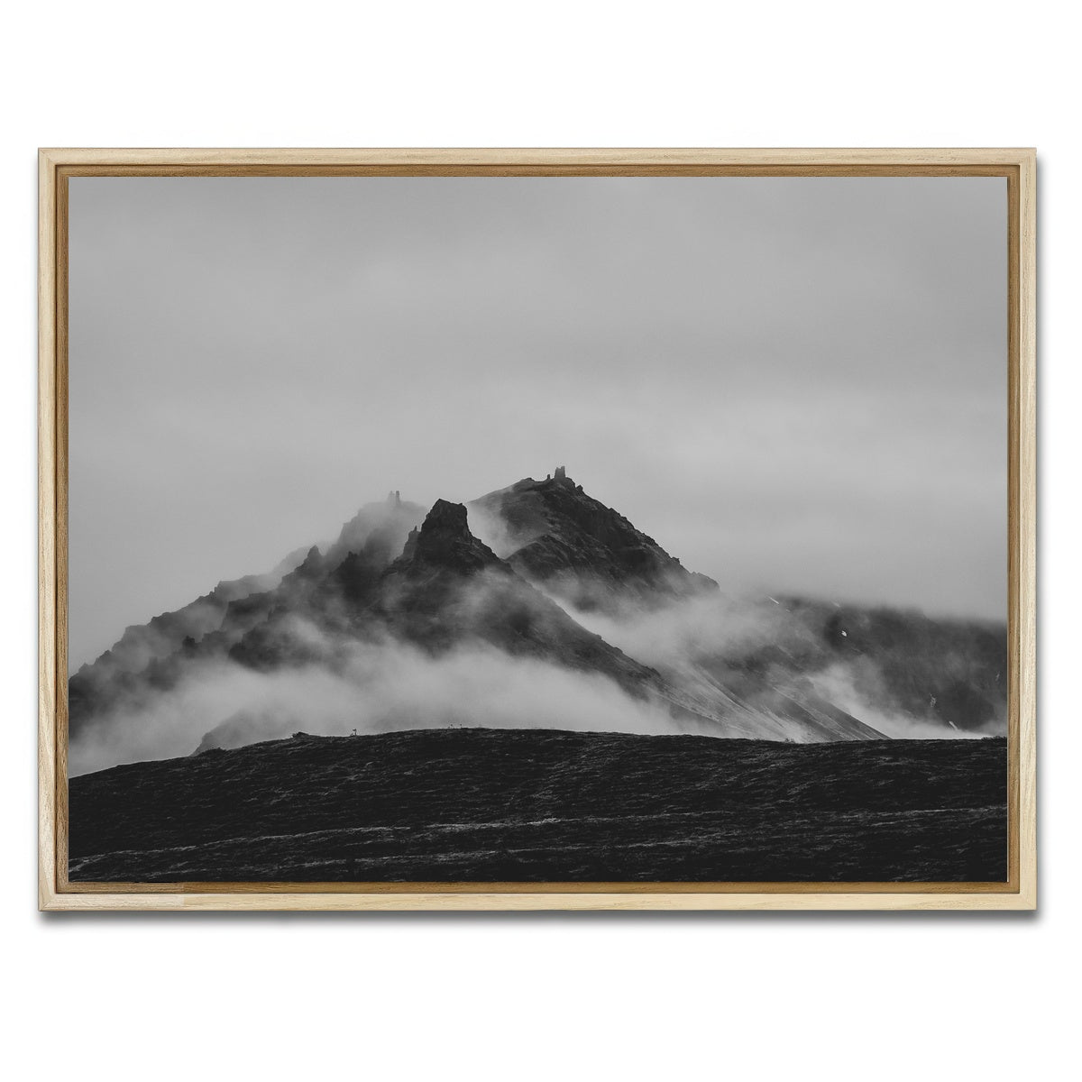 AUTO-MOCKUP WHITE | Misty Peaks | 1 Piece | Natural Framed Canvas | group=4x3